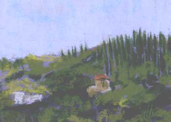 Tuscan Hillside Wendy Crone McFarland WI pastel